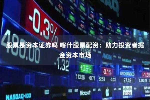 股票是资本证券吗 喀什股票配资：助力投资者掘金资本市场